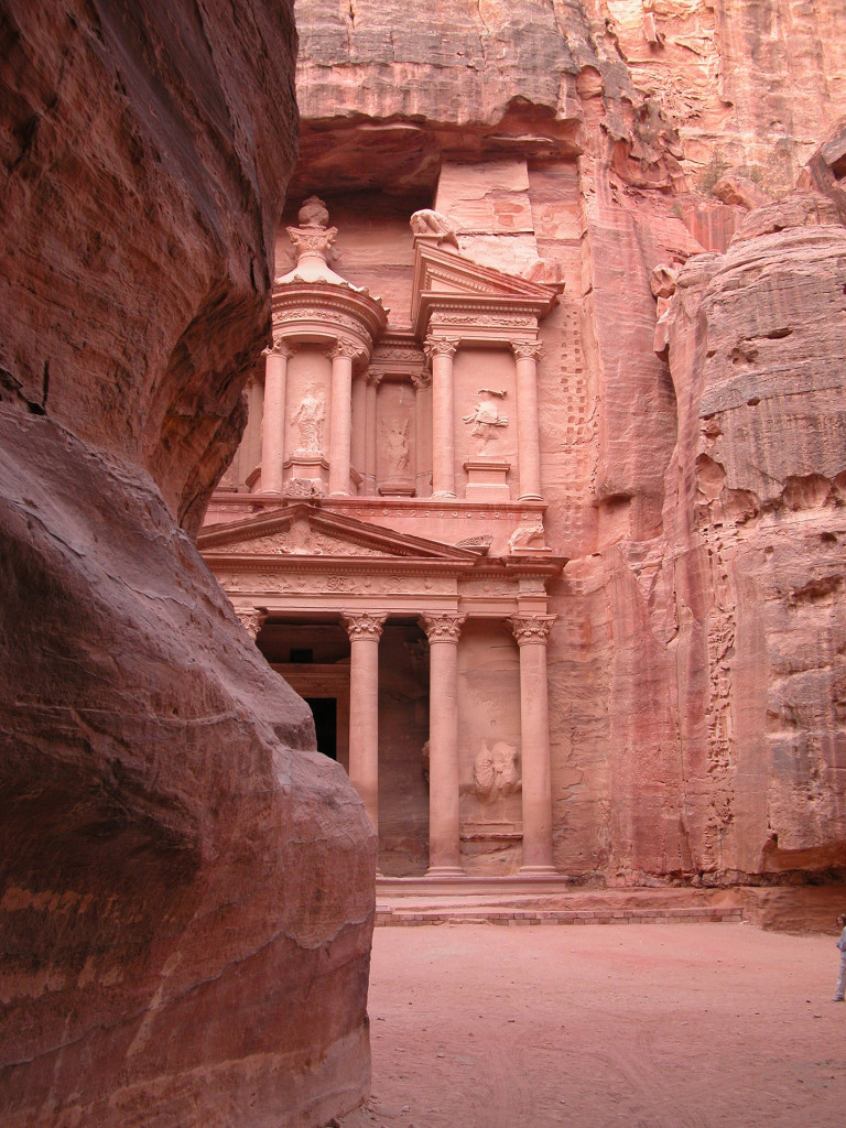 Le Trésor vue de la sortie du Siq