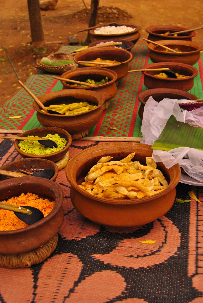 Repas local chez l'habitant - Giritale, Sri Lanka