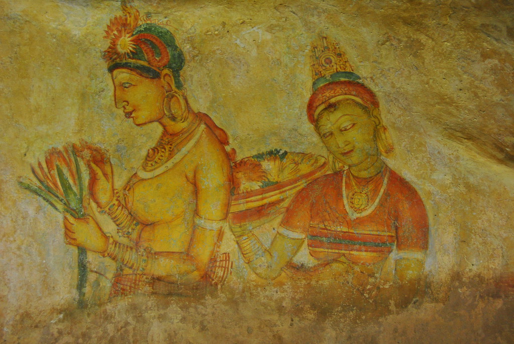 Les "Demoiselles" de Sigiriya, Sri Lanka