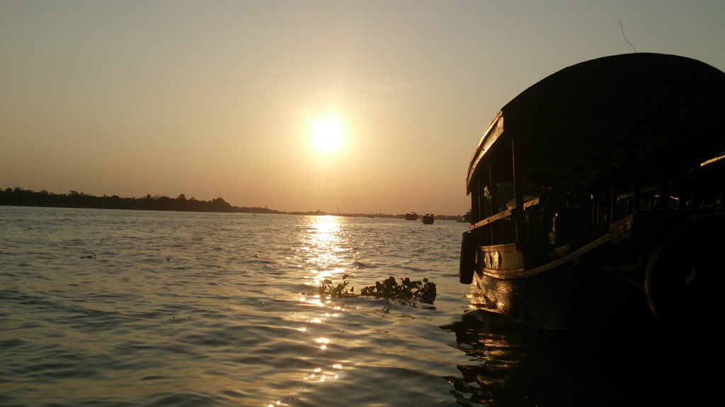 Coucher de soleil Delta du Mekong