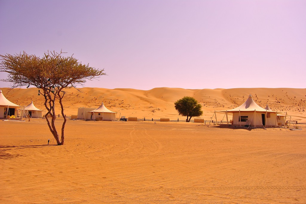 Camp bédouin dans le désert de Wahiba Sands - Oman