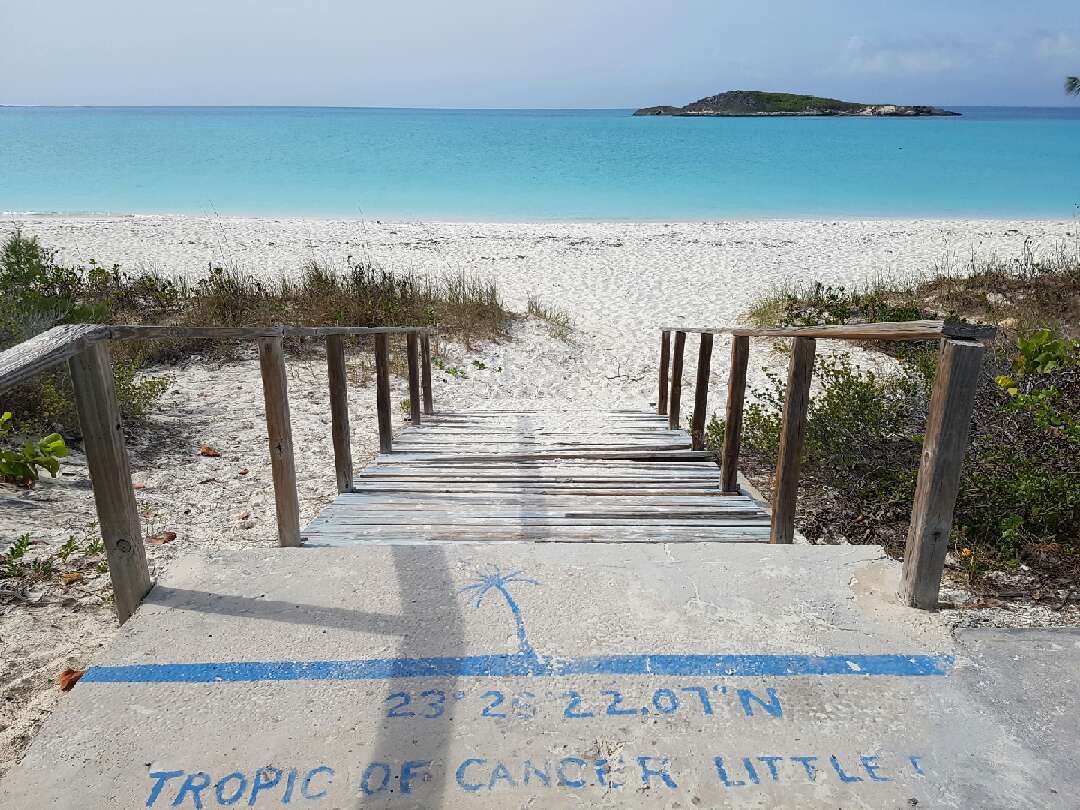 Plage du Tropique du Cancer, Exumas, Bahamas