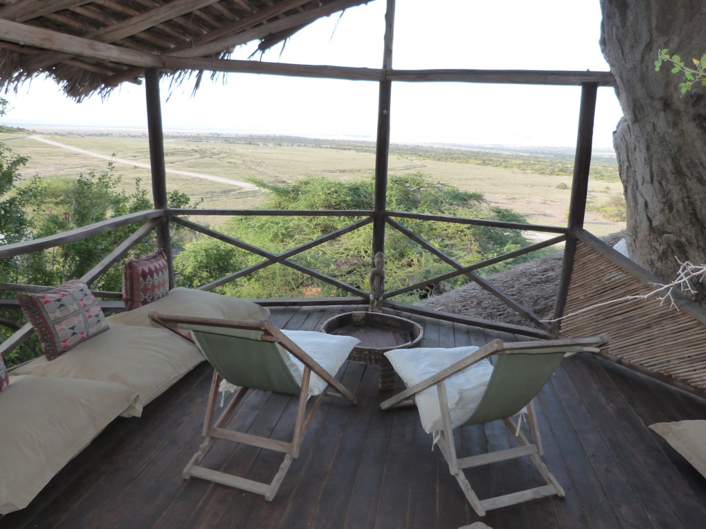 Olduvai camp - terrasse