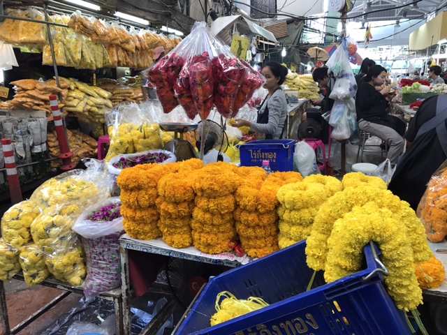 Marché aux fleurs de Bangkok 