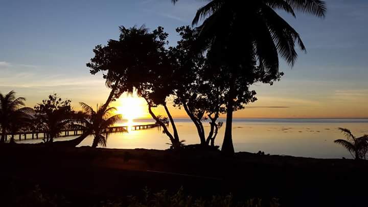 Coucher de soleil sur Raiatea