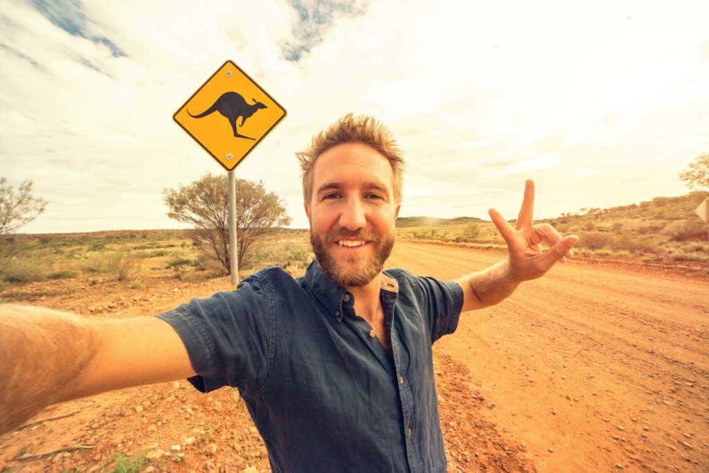Selfie en Australie