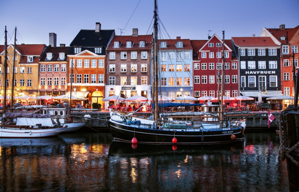Vieux port de Nyhavn, Copenhague, Danemark
