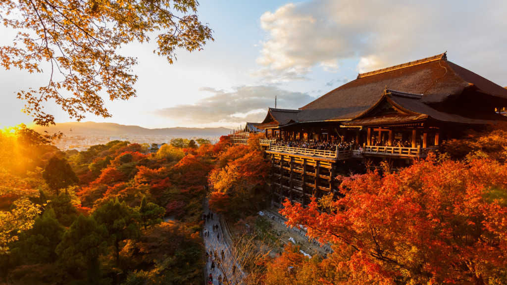 Le temple Kiyomizu-dera, Kyoto, Japon