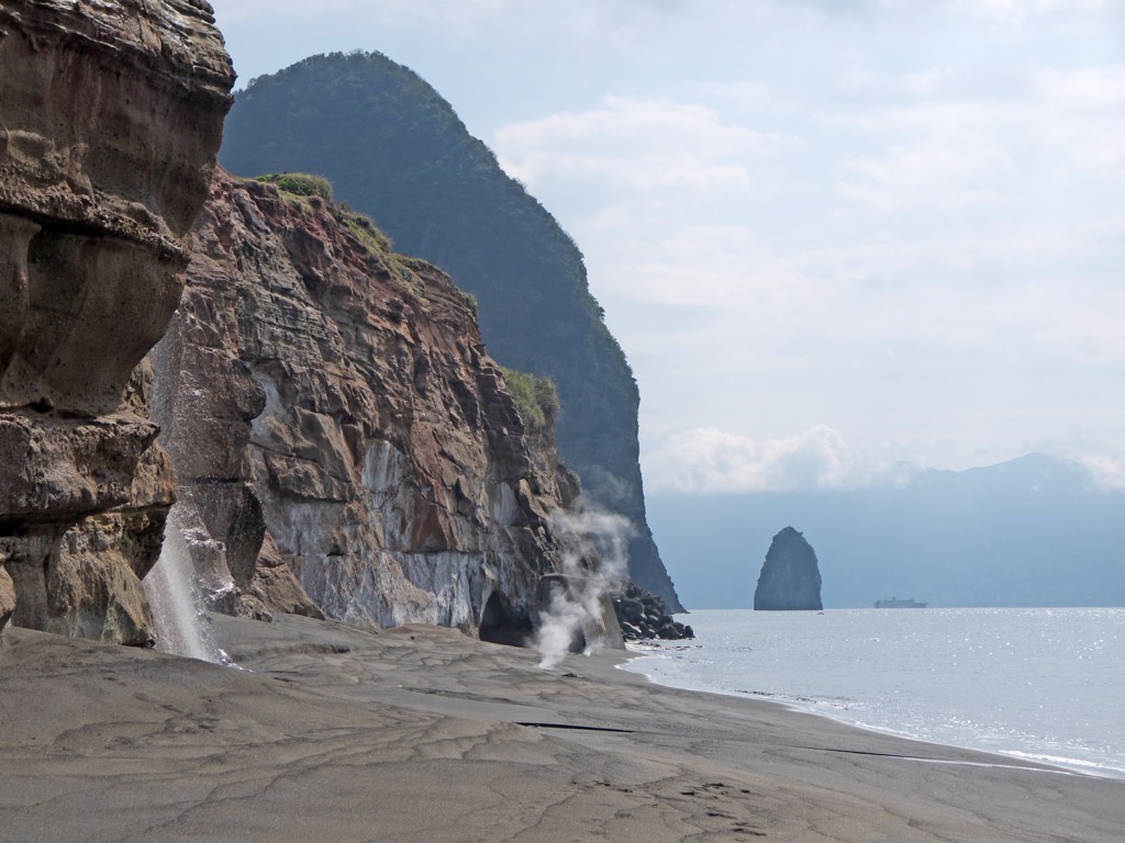 Sable noir, Ibusuki, Kagoshima, Japon