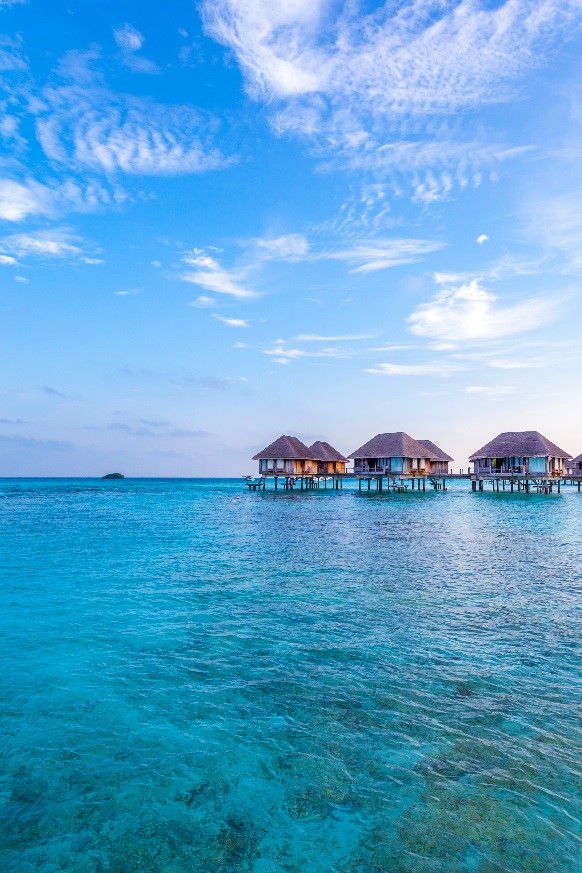 Villas sur pilotis, les Maldives