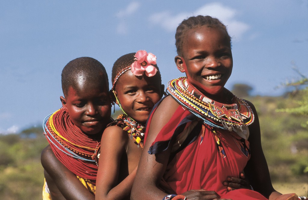Fillettes Maasaïs, Kenya