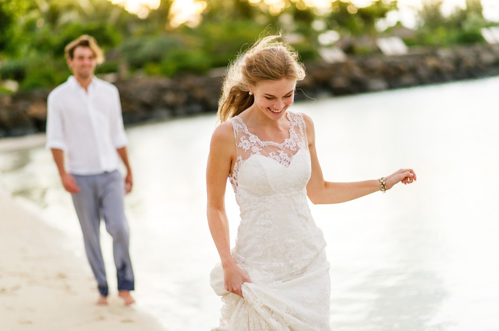 Mariage les pieds dans l'eau, océan Indien