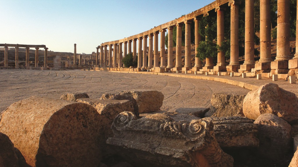 Place ovale de Jerash, Jordanie 