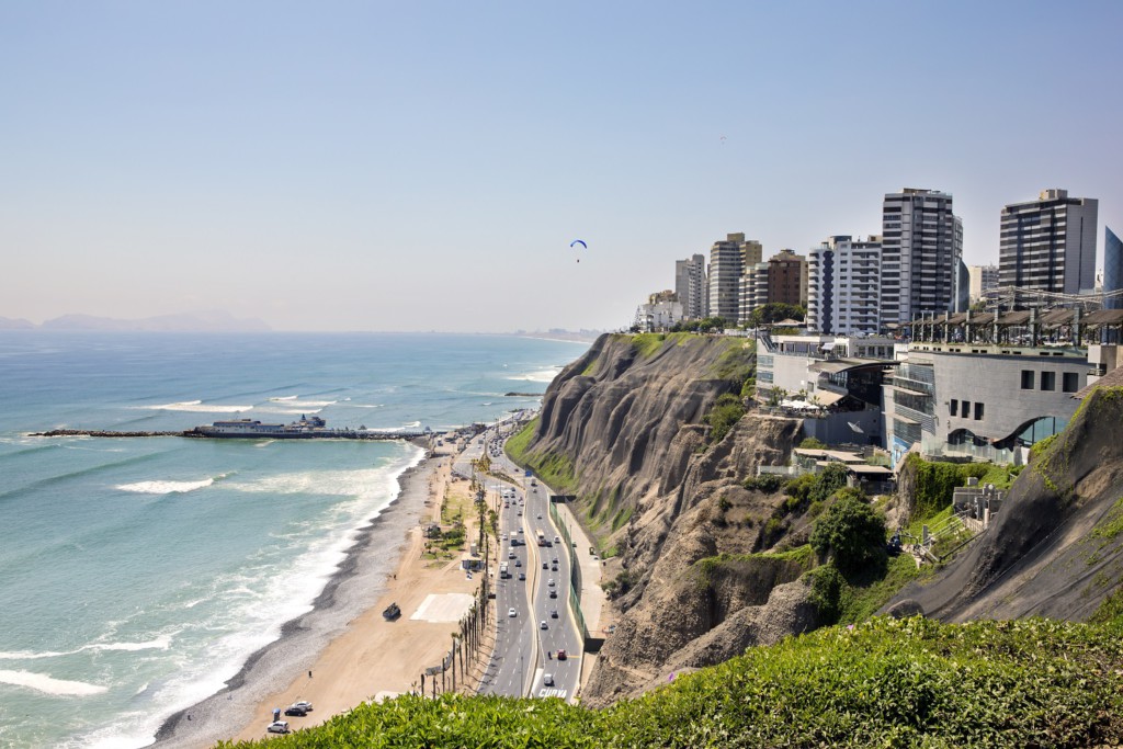 Parapente à Miraflores, Lima, Peru