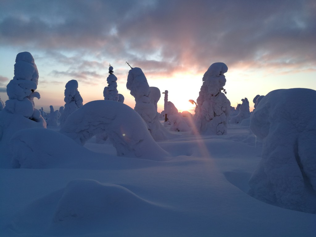 Coucher de soleil, Laponie