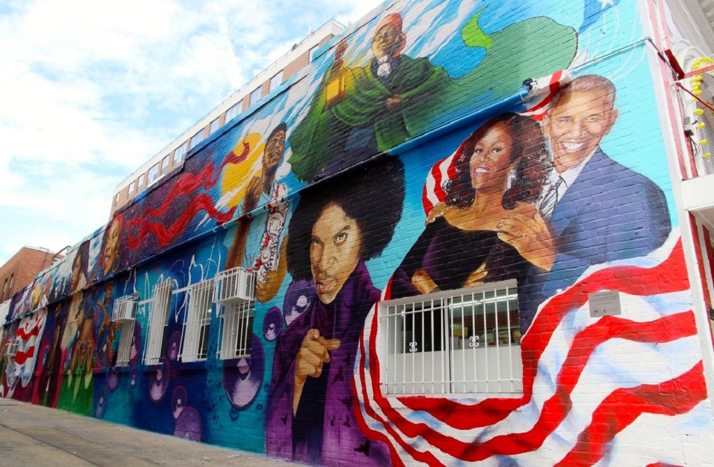 Fresque de Bens Chili Bowl, Washington, DC, USA