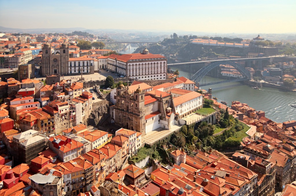 Vue sur la vieille ville de Porto, Portugal