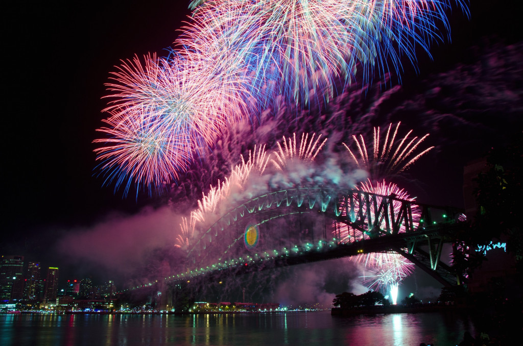 Feux d'artifice du 31 décembre à Sydney