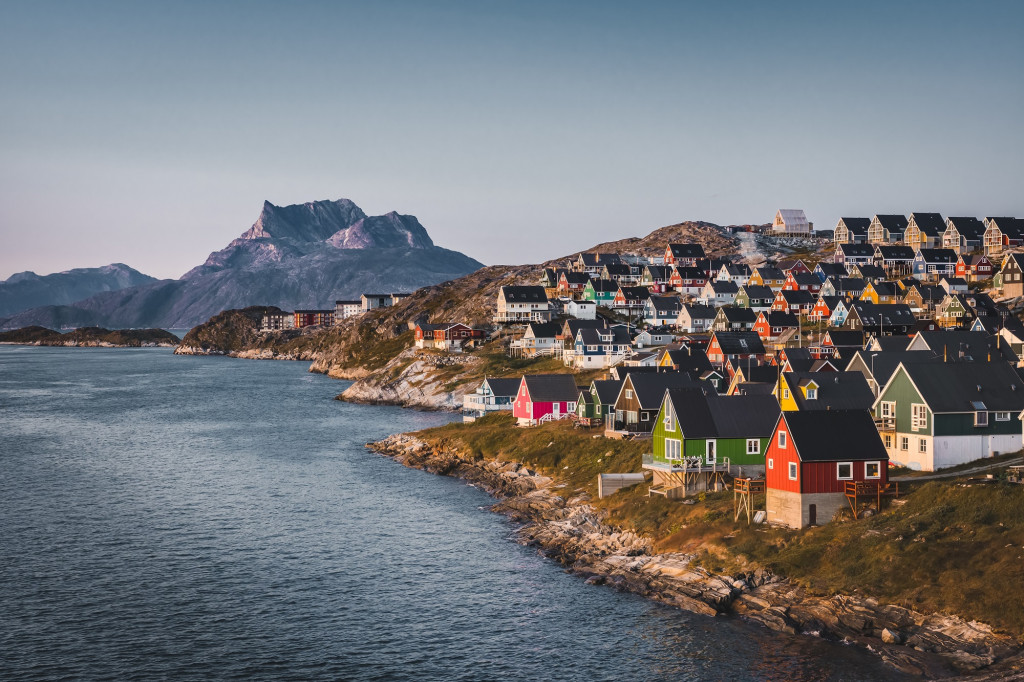 Nuuk, capitale du Groenland en été