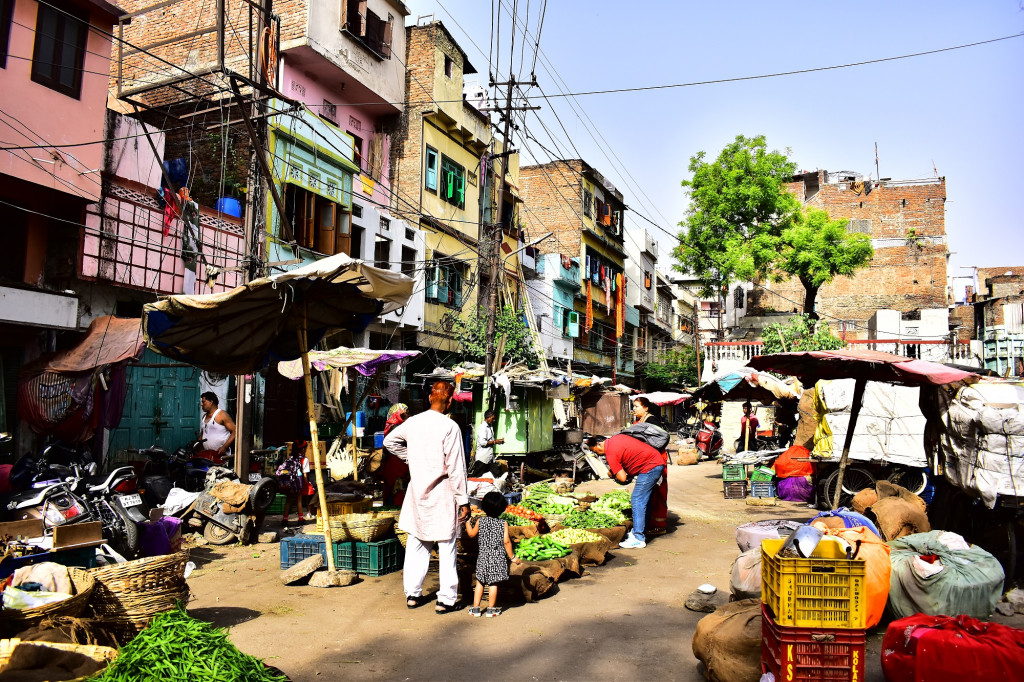 Faire le marché d'Udaipur