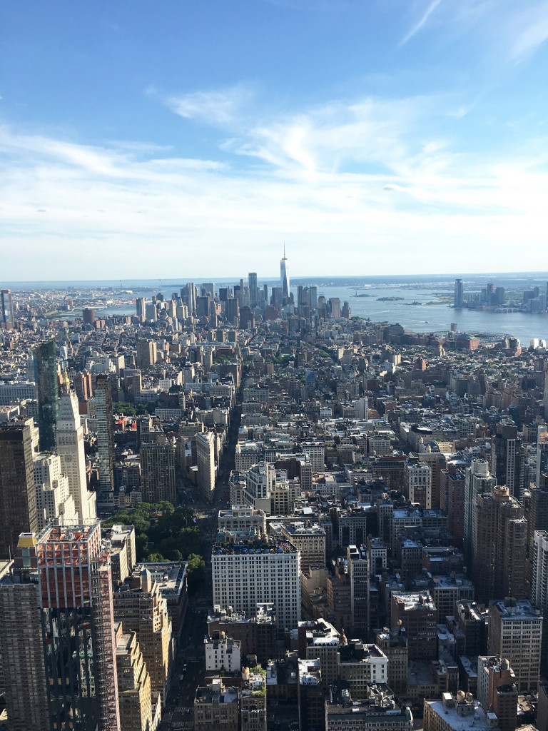 Vue vertigineuse depuis l'Empire State Building