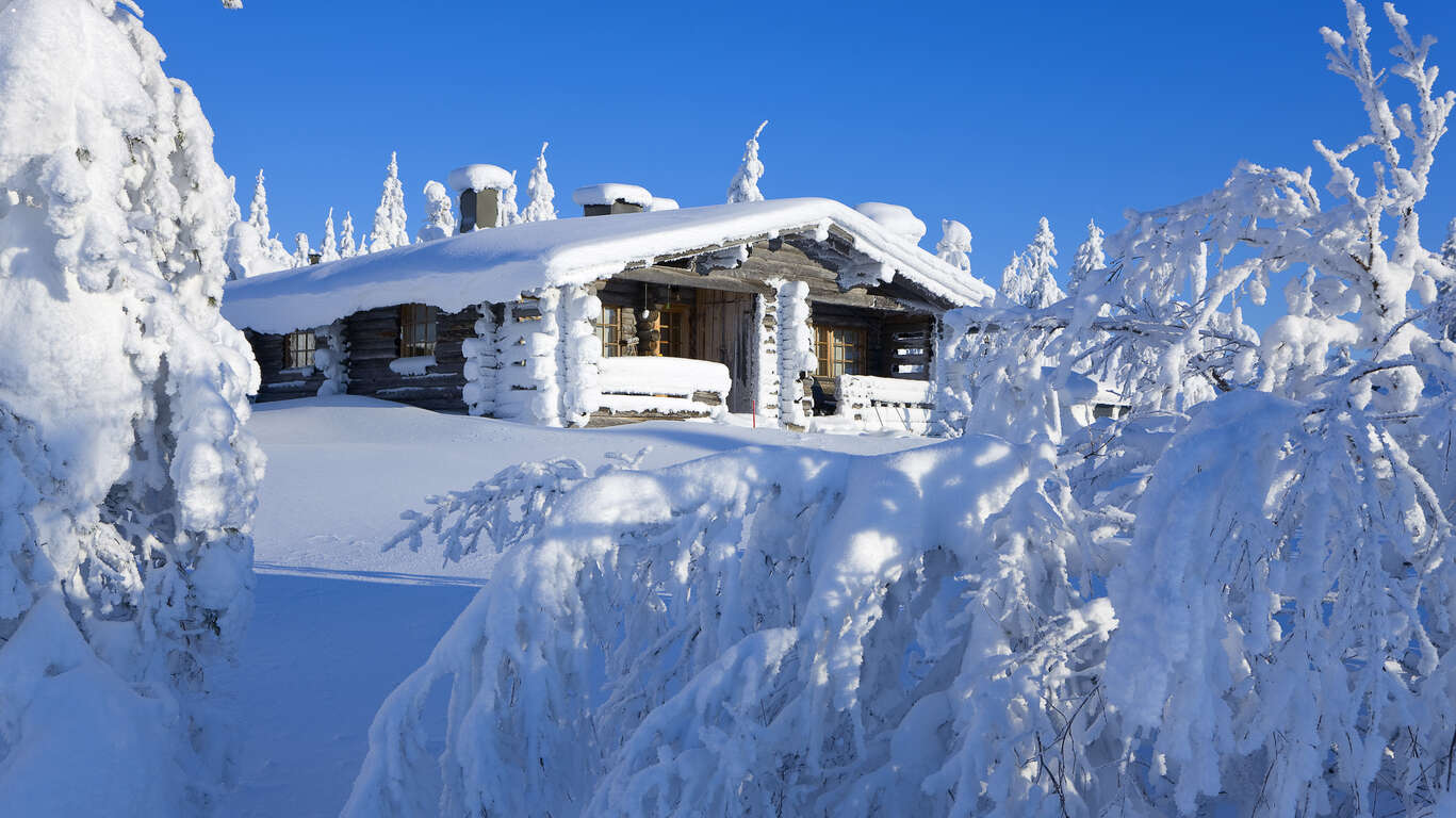 Votre petit chalet avec sauna en Laponie