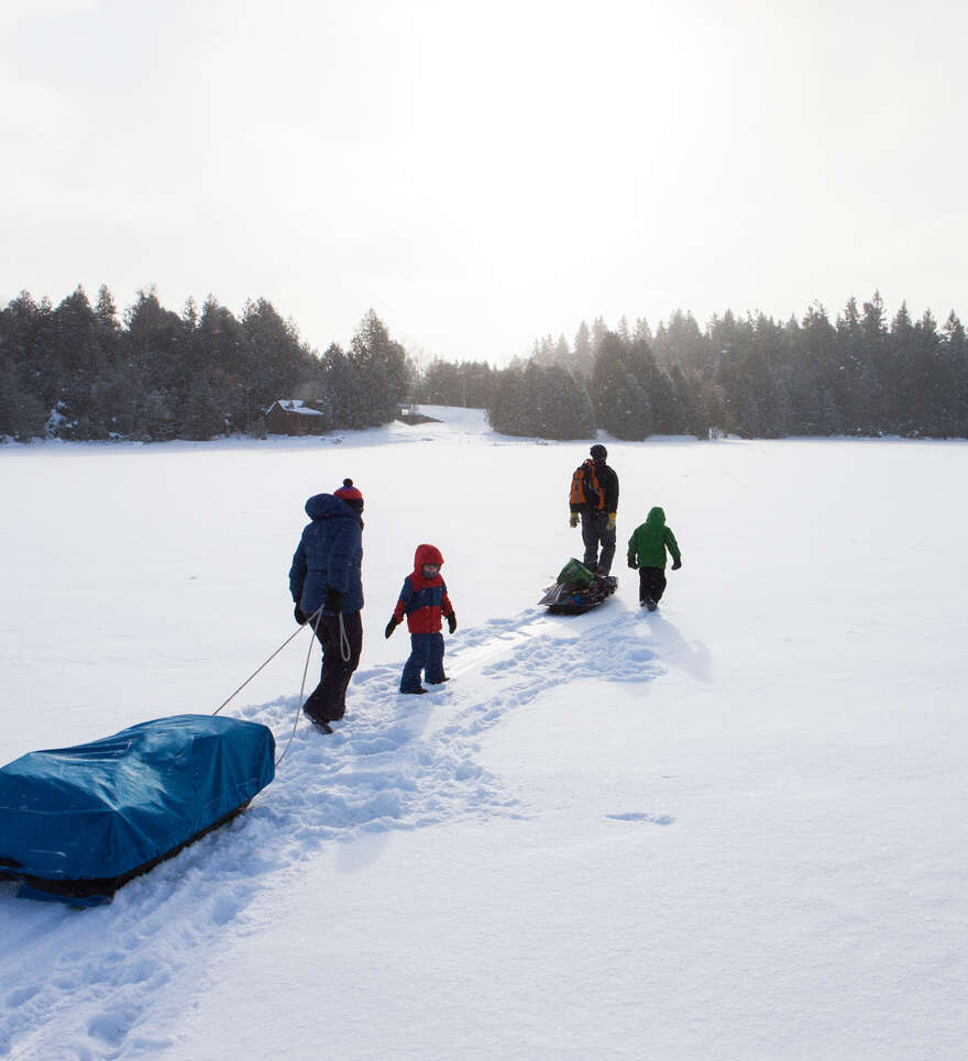 Voyage au Canada en hiver en famille