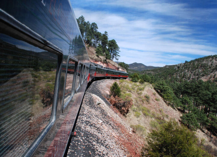 Voyage en train au Mexique