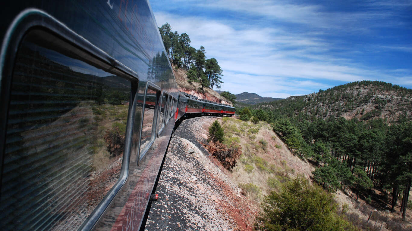 Voyage en train au Mexique