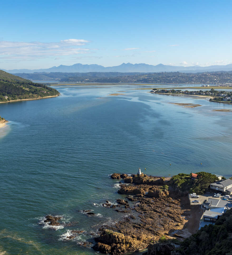 Le port de plaisance de Knysna en Afrique du Sud 