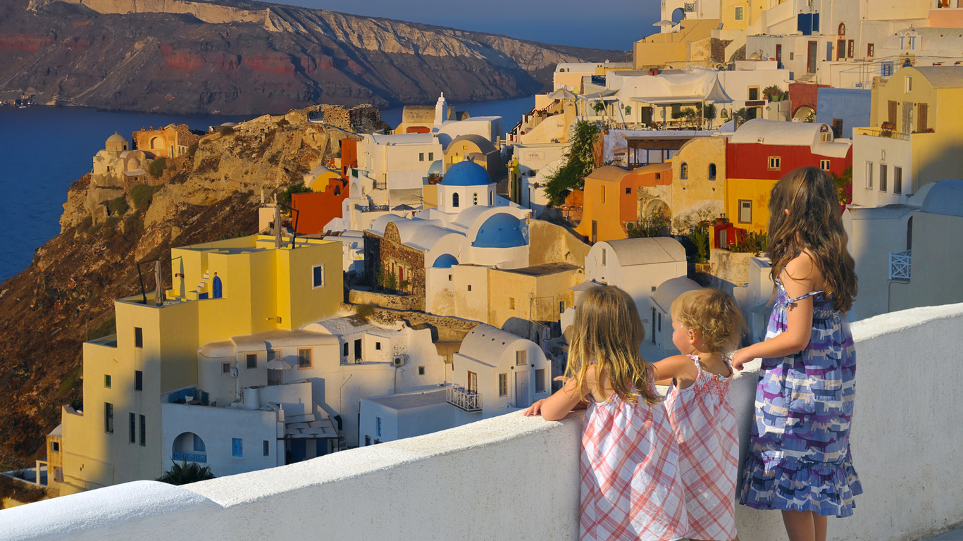 Les Cyclades en famille