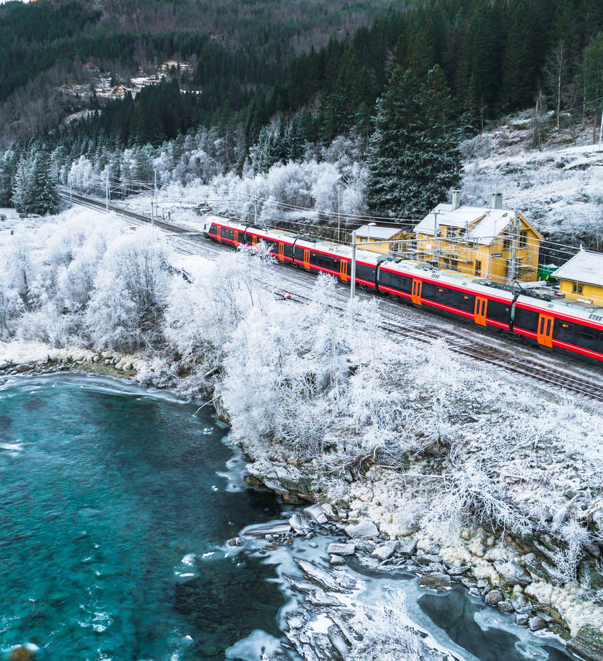 La Norvège en transport public