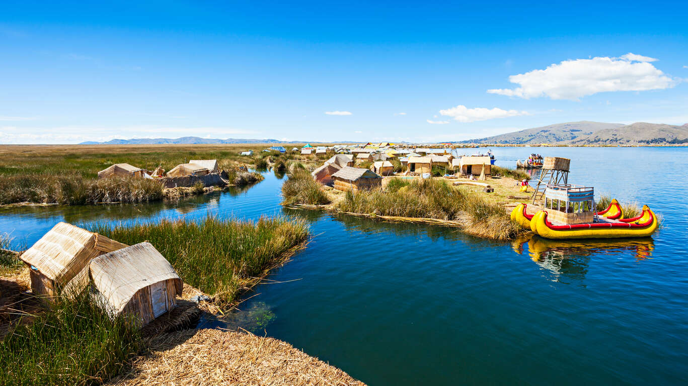 Îles Uros, lac Titicaca, Pérou