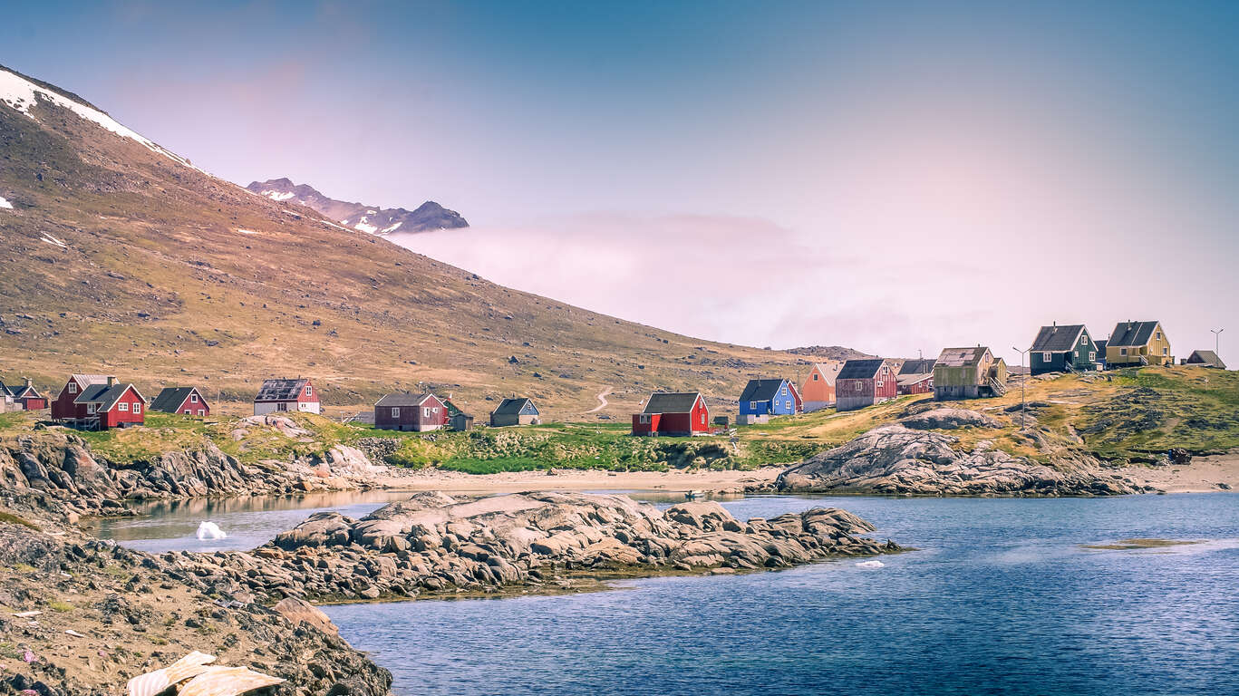 Ilulissat, ville côtière de l'Ouest du Groenland