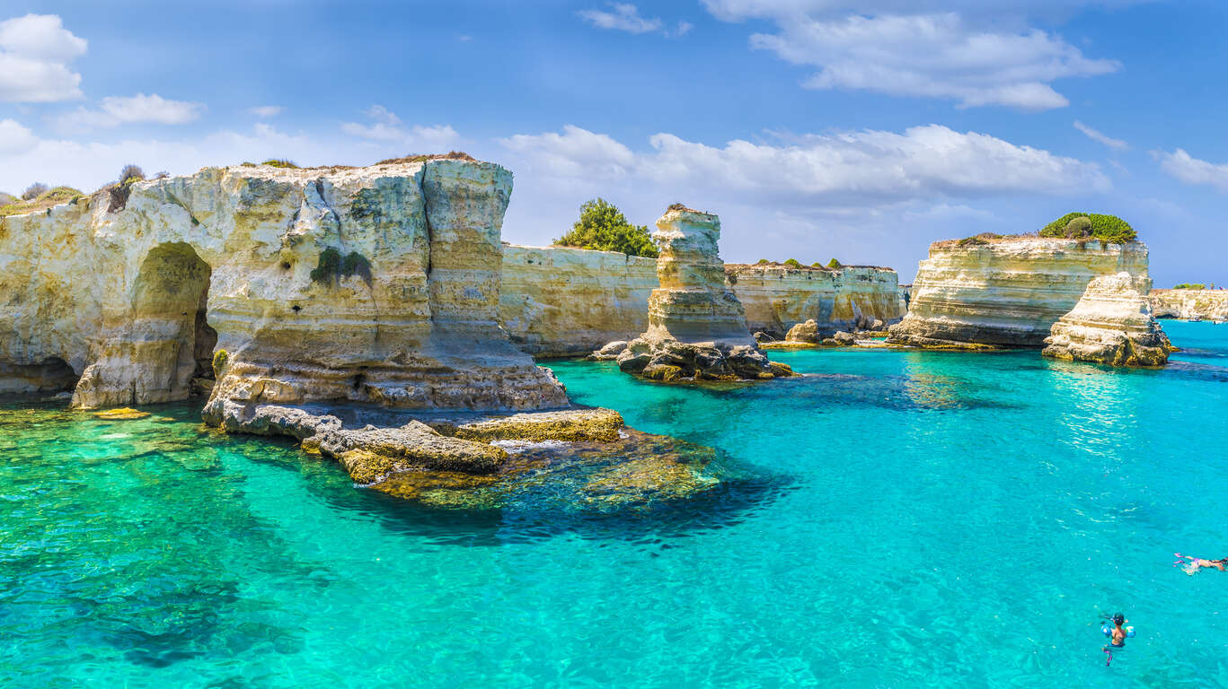 Autotour de la Côte Amalfitaine aux plages paradisiaques des Pouilles 