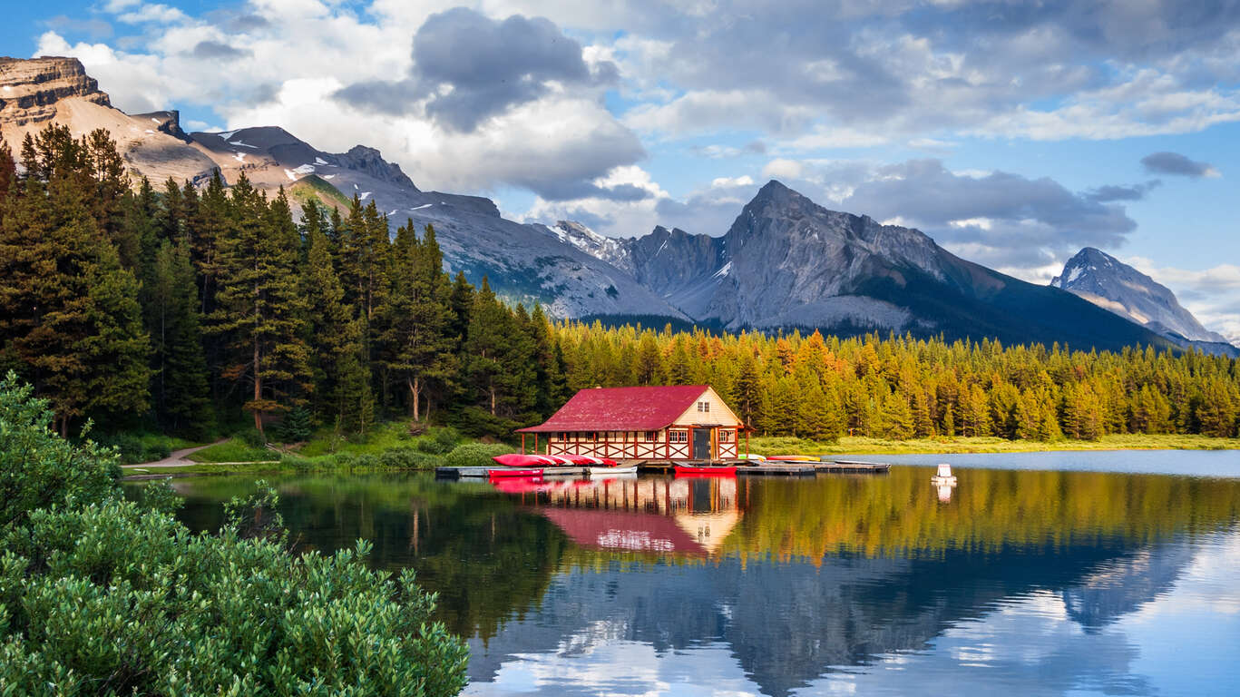 lac maligne ouest canada