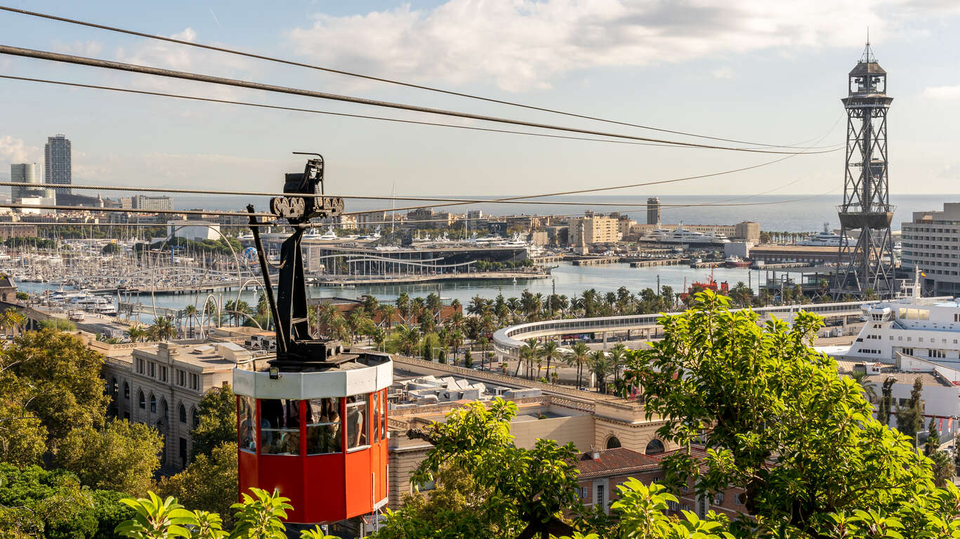 city break europe - telepherique barcelone