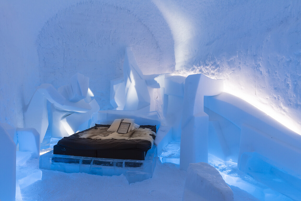 Hôtel de glace en Laponie