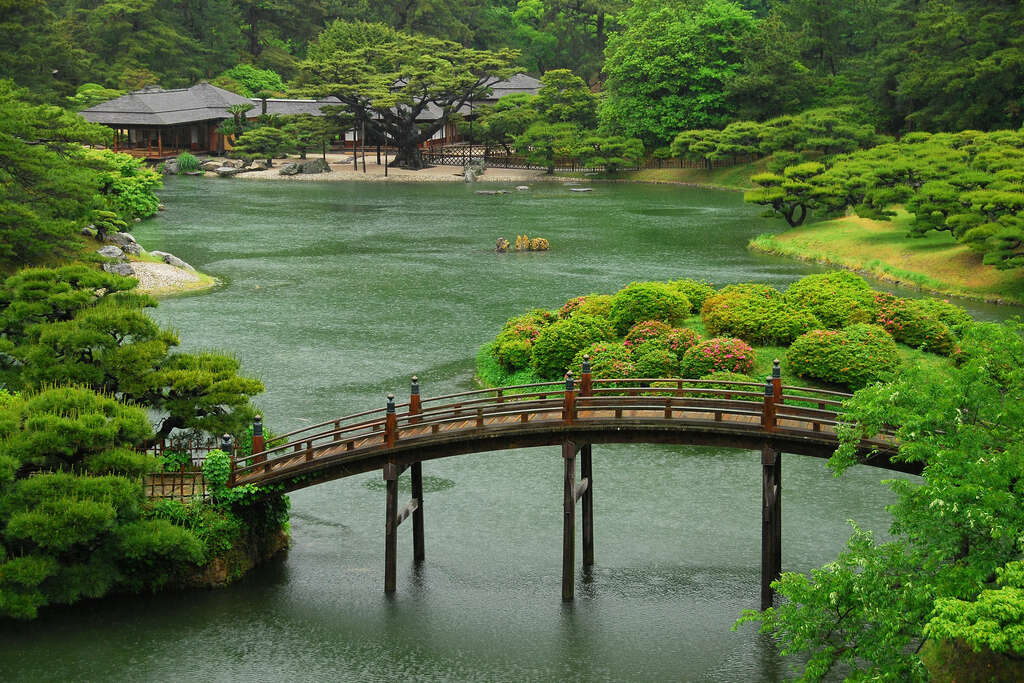 Parc Ritsurin à Takamatsu, Shikoku