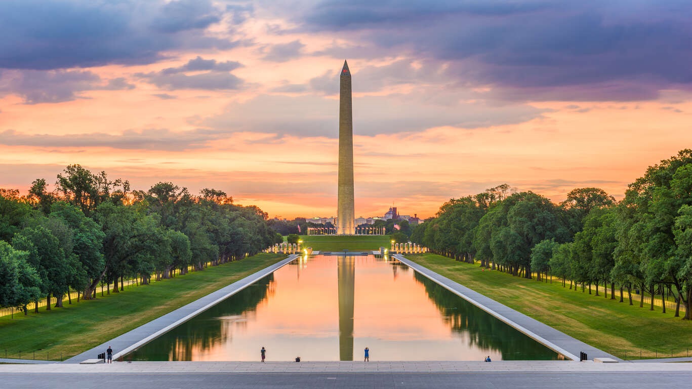 Washington et la Virginie en train