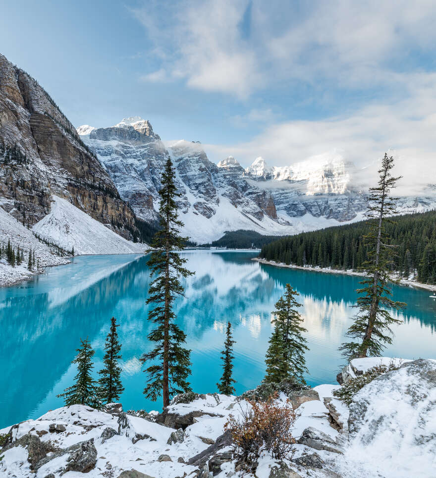 L'histoire et la géologie du lac Moraine