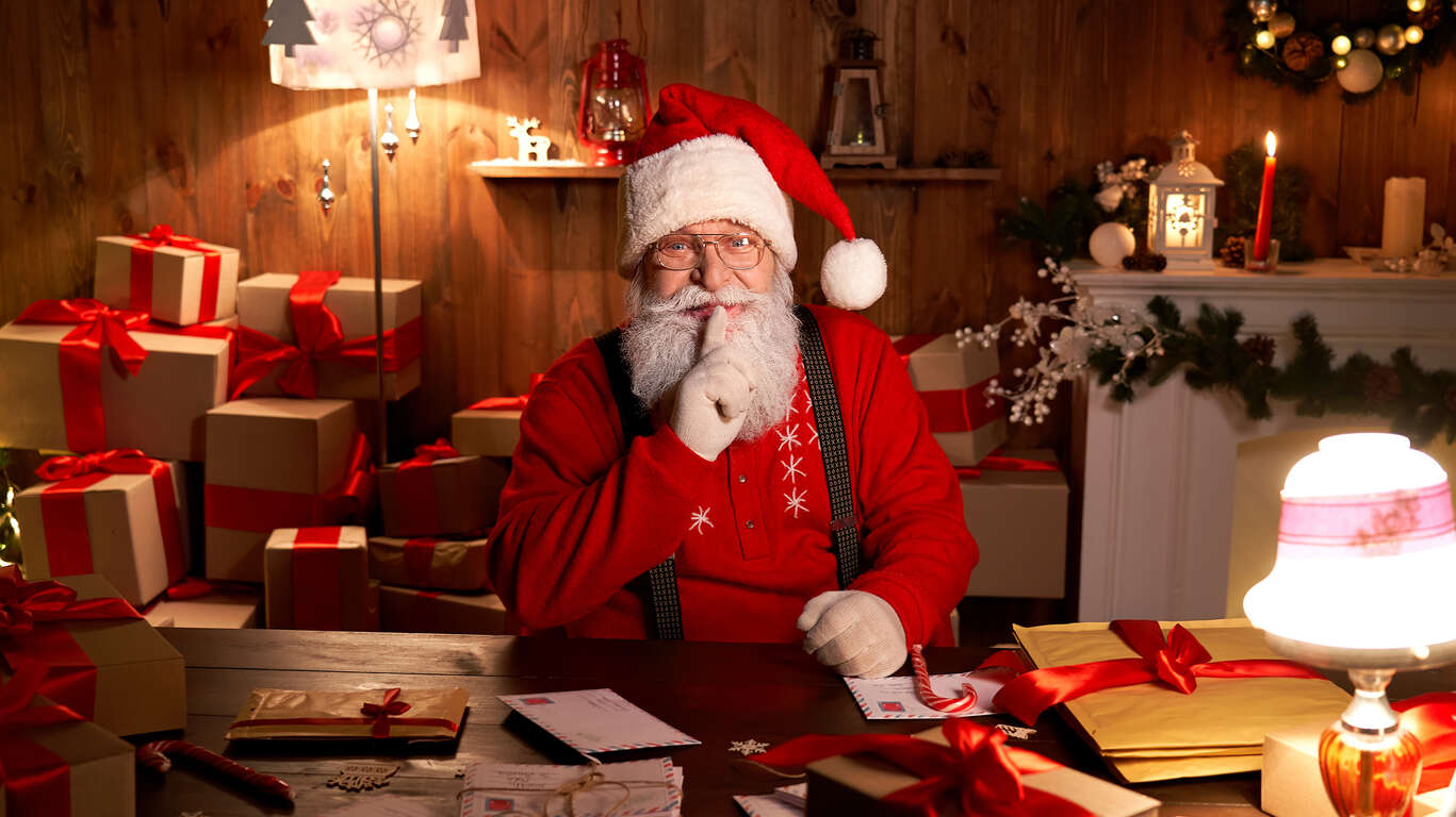 Dans la cachette secrète du Père-Noël
