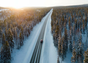 Road trip hivernal en Laponie