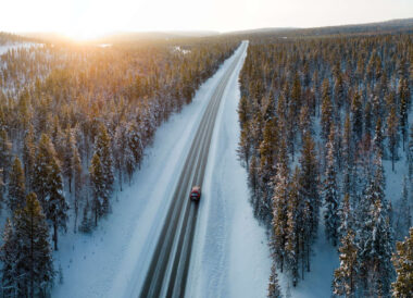 Road trip hivernal en Laponie