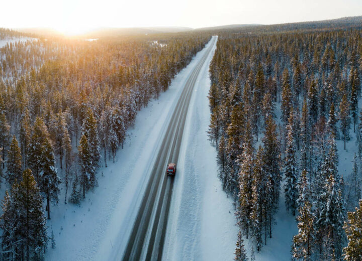 Road trip hivernal en Laponie