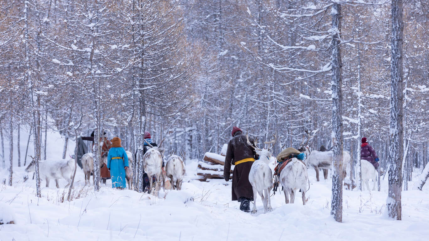 La Mongolie du nord en hiver