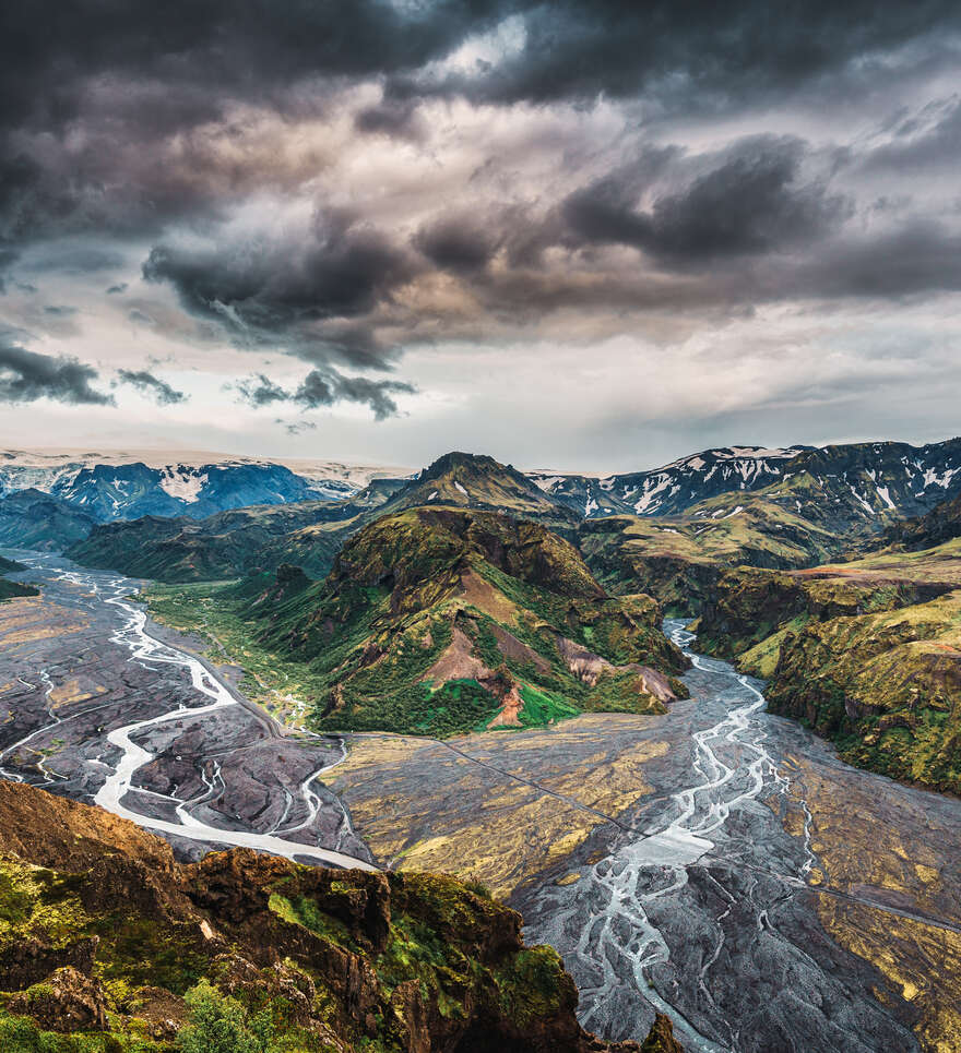 Tórsmörk : entre glaciers, forêts et géologie volcanique