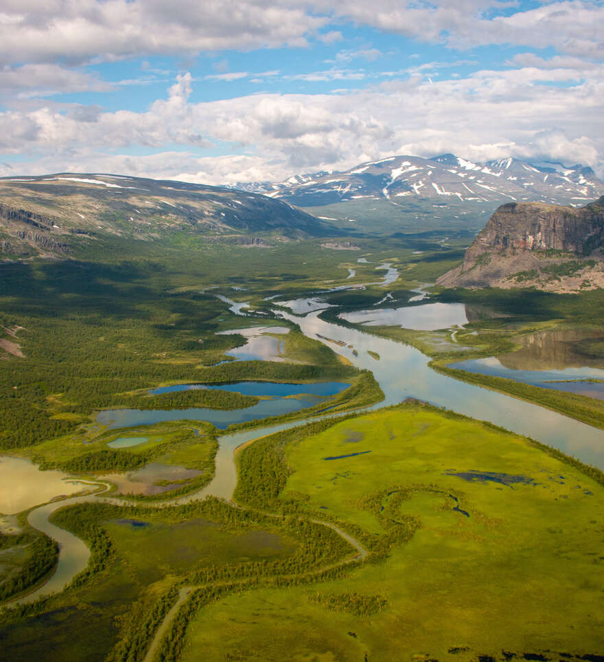 Vallée de Rapadalen & Delta de Rapa : entre nature brute et lumière arctique