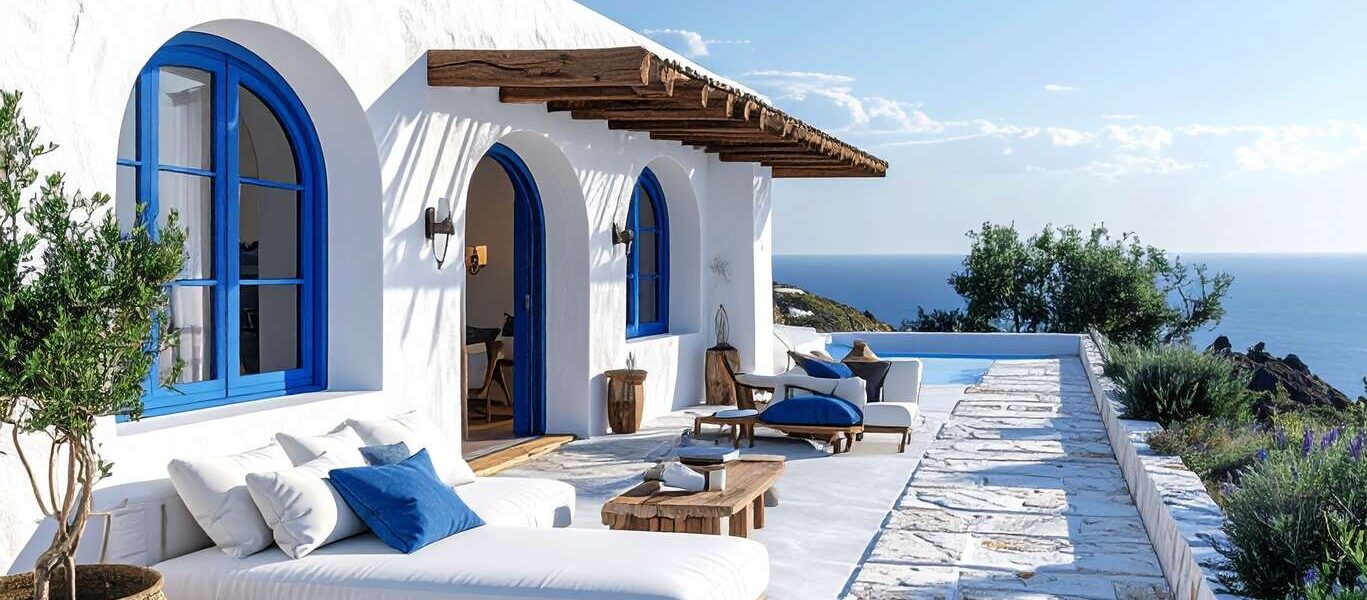 Deux semaines en location de villas dans les îles des Cyclades de Milos et Paros