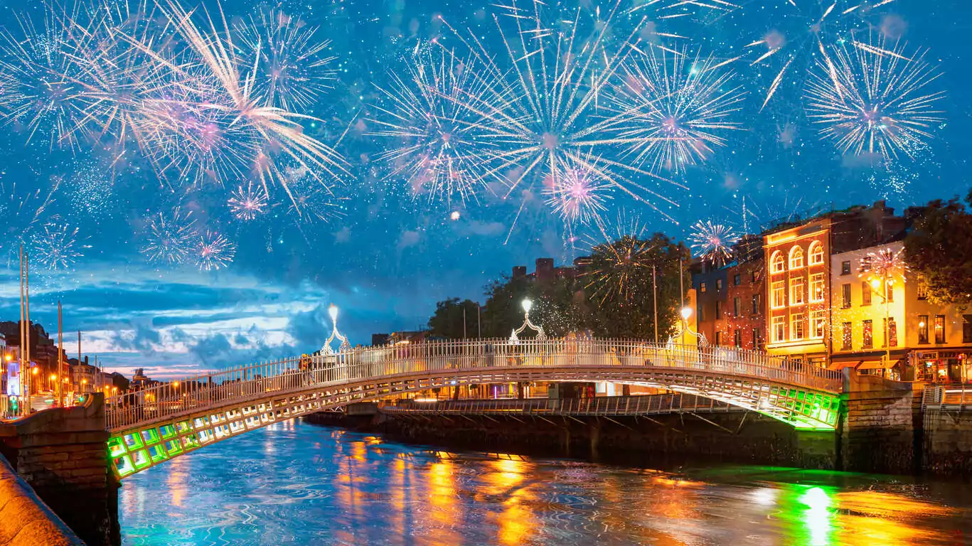 Réveillon du Nouvel An à Dublin